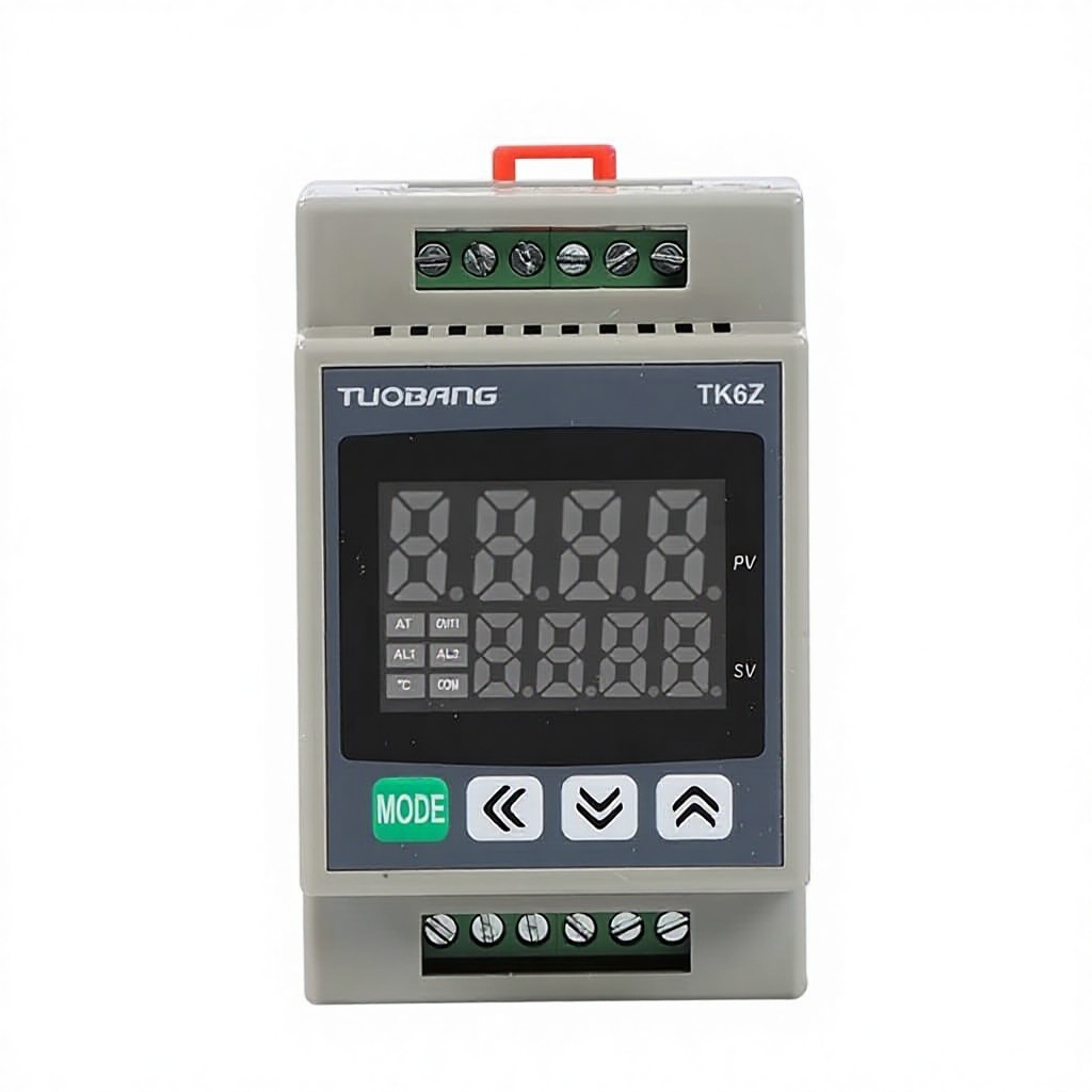 TUOBANG TK6Z-14R RS485 Temperature <strong>Controller</strong> <strong>Guide</strong> Rail PID Digital Thermostat K/E/PT100 Input OEM/ODM Customizable