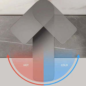 Phòng tắm duy nhất xử lý thép không gỉ vòi nước nóng và lạnh lưu vực vòi sàn gắn lưu vực Mixer vòi - Product Image 4