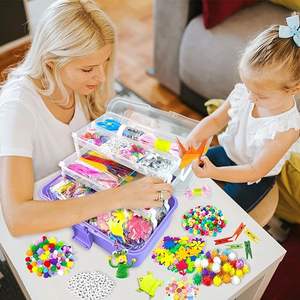 JiHE DIY Kids Jewelry Making <strong>Toys</strong> CE Certified Arts Crafts Supplies Kit for 4-8 8-12 Age Groups Educational Mega <strong>Box</strong> Made - Product Image 4