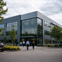 Bâtiment de bureaux préfabriqué en structure métallique, construction modulaire commerciale multi-étages, ossature métallique pour centre d'affaires