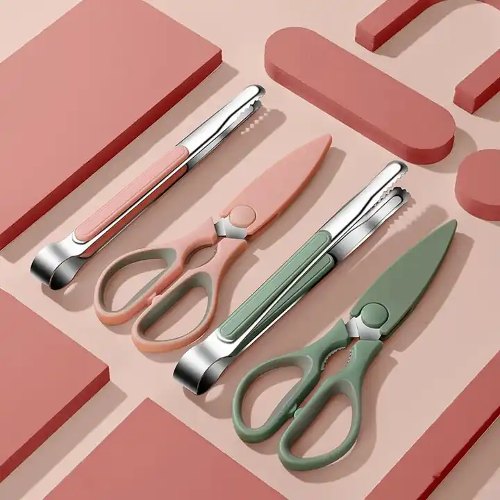 Wholesale F1-236 Ergonomic Korean Barbecue Tool Set Stainless Steel Meat  Cutting Scissors Cooking Clip Korean BBQ Tongs Set For Easy Use From  m.