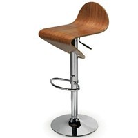 HY2020 Mode Moderne Chrome Pivotant En Bois Petit Déjeuner Haute Tabourets de Bar Chaise de Bar