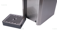 Distributeur d'eau automatique de robinets en métal doubles d'affichage en verre d'acier inoxydable de la double paroi 304 commerciale