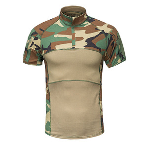 Drop Shipping maglietta tattica mimetica da uomo manica corta ragazzo <span class=keywords><strong>CS</strong></span> giochi T-Shirt cotone mimetico da uomo camicie morbide traspiranti - Product Image 2