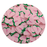 Hot Selling Polymeer Klei Fruit Slice Perzik Oranje Citroen Aardbei Oranje Hagelslag Voor Nail Art Slijm Speelgoed Accessoires