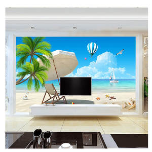 Bleu ciel et vue sur la <span class=keywords><strong>mer</strong></span> paysage Tv fond mur <span class=keywords><strong>papier</strong></span> <span class=keywords><strong>peint</strong></span> salon canapé <span class=keywords><strong>mer</strong></span> plage murale bleu ciel plage 8d <span class=keywords><strong>papier</strong></span> <span class=keywords><strong>peint</strong></span> - Product Image 4