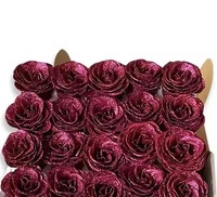 AYOYO OEM Saint-Valentin Roses en cristal or et rose Tête de fleur artificielle Sirène Bleue