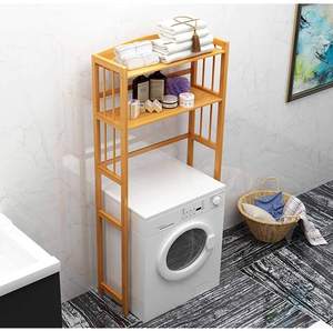 Étagère de salle de bain en bambou <span class=keywords><strong>à</strong></span> 2 niveaux <span class=keywords><strong>sur</strong></span> le dessus de la <span class=keywords><strong>machine</strong></span> <span class=keywords><strong>à</strong></span> <span class=keywords><strong>laver</strong></span>, étagère de <span class=keywords><strong>rangement</strong></span> simple en bambou naturel pour <span class=keywords><strong>machine</strong></span> <span class=keywords><strong>à</strong></span> <span class=keywords><strong>laver</strong></span> - Product Image 4