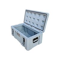 Boîte à outils de rangement pour toit de voiture en matériau LLDPE durable, rotomoulage plastique, extérieur, pour le rangement, le camping