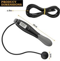 Corde à sauter électronique numérique sans fil - Marque Cima - Durable - Utilisation à domicile - Longueur 2,8 m - Suivi des calories - Logo personnalisé - Fitness
