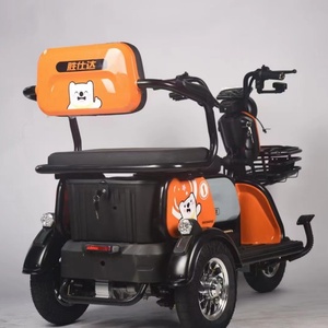 รถสามล้อไฟฟ้าคุณภาพสูง มอเตอร์ไซค์ไฟฟ้า 3 ล้อ 48V X3 สกู๊ตเตอร์ไฟฟ้าแบบมีหลังคา พร้อมเบรกดรัมหน้า+เบรกดรัมหลัง - Product Image 6