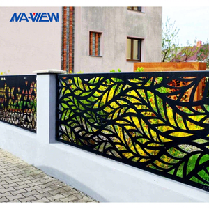 Clôture de bordure en aluminium rustique moderne, <span class=keywords><strong>portail</strong></span> de 6 pieds pour allée, salle à manger, fête, sécurité - Product Image 1