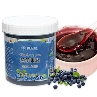 Blueberry Jam Natural Sugar Free No Preservatives for Cold Drinks Pastries And Milk Tea Preserved Fruit Recipes