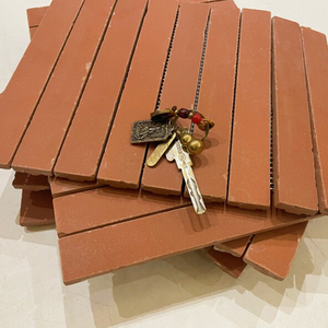 Mosaïque de carreaux de porcelaine <span class=keywords><strong>rouge</strong></span> faits à la main, intégrés au sol et au mur, pour murs décoratifs, adaptés à l'intérieur et à l'extérieur - Product Image 5