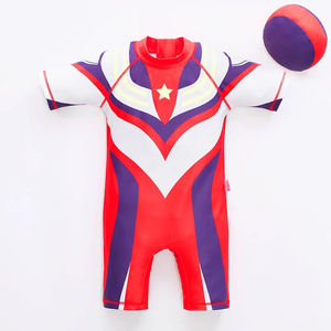 Enfant en bas âge garçon UPF 50 + maillot <span class=keywords><strong>de</strong></span> <span class=keywords><strong>bain</strong></span> à manches courtes une pièce avec chapeau <span class=keywords><strong>de</strong></span> plage enfants maillot <span class=keywords><strong>de</strong></span> <span class=keywords><strong>bain</strong></span> d'été pour la plongée avant Logo inclus - Product Image 1