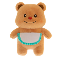 Peluche Ours en Peluche Enregistrable avec Tablier Amovible et Enregistreur Vocal en Forme de Cœur – Cadeau Confortable et Idéal