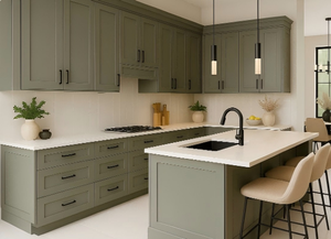 Nouvelle Cuisine Modulaire RTA de Style Shaker Moderne avec Évier Robinet Bois de Haute Qualité Couleur Personnalisable Option Garde-Manger - Product Image 6