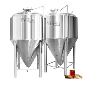 Aço inoxidável 3000l 4000l 5000l, tanque de fermentação conical, fermentador de cerveja, kvass, equipamentos de fermentação