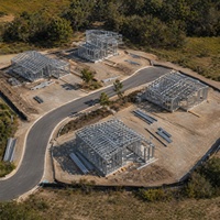 Maison préfabriquée en structure légère en acier de style moderne, norme australienne, construction rapide, villa modulaire
