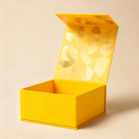 Boîte d'emballage magnétique rigide en carton recyclable avec logo personnalisé, boîte cadeau pliante de luxe avec couvercle magnétique