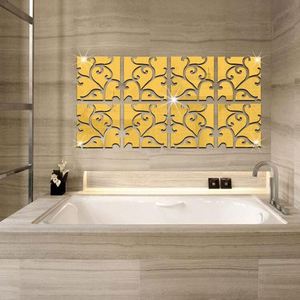 Hot Sale Acrylic 3d Wall Sticker Adesivo De Parede Diy Stickers <b>Large</b> Plane Tv Backdrop Decorative Painting Mirror Europe - Product Image 1