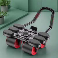 Roue abdominale, ensemble de fitness personnel, équipement d'exercice abdominal, outils d'entraînement de base pour la salle de sport, freinage automatique à rebond, support de téléphone, EVA