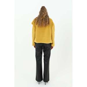 Veste courte en fausse fourrure douce et moelleuse pour femmes avec doublure chaude, vêtements d'extérieur décontractés pour l'hiver par Soul - Vert olive - Product Image 2