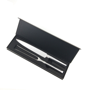 Ensemble d'accessoires de <span class=keywords><strong>cuisine</strong></span> coffret <span class=keywords><strong>cadeau</strong></span> magnétique couteau et fourchette à découper en acier inoxydable lot de 2 couteaux à découper - Product Image 1