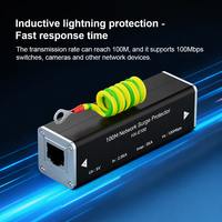 Dispositif de protection contre les surtensions 10/100/1000 Mbps 48 V 2,5/5 KA Parafoudre pour la protection des commutateurs et des réseaux informatiques