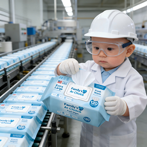 <span class=keywords><strong>Toallitas</strong></span> Húmedas Desechables para Bebés Recién Nacidos, Libres de Alcohol, con Agua Pura, 80/120 Unidades, Marca Personalizada, Fabricación OEM en China - Product Image 3