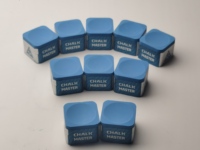 Craie de billard Hola Champion Superior Blue Pool avec coffret combo de 3/4 de tiges en PU (98 unités) pour entraînement et compétition