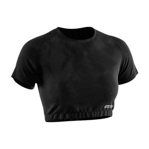 Oferta Caliente: Conjunto Deportivo de Camiseta y Pantalón Corto para Mujer, Ropa de Yoga y Gimnasio, Top Corto Atlético de Manga Corta - Product Image 3