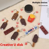 Creativo lindo 2,0 16G helado USB Flash disco dibujos animados FORMA DE Chocolate para estudiantes uso recompensa regalos Usb Flash Drive