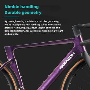 จักรยานคาร์บอนไฟเบอร์สำหรับแข่งจักรยาน<span class=keywords><strong>เสือหมอบ</strong></span>, จักรยานเสือหมอบ18สปีด700 * 28C - Product Image 6