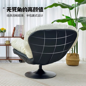 Sillón individual reclinable giratorio de 85x92x95cm para sala de estar, hogar y balcón. - Product Image 5