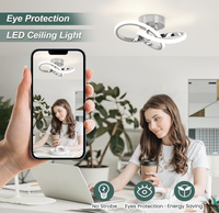 Plafonnier moderne à LED Lustre de mode simple Éclairage Lampes de luxe