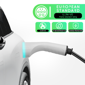 Station de recharge portable AC rapide pour véhicules électriques E-mingze de haute qualité 22KW triphasée blanche - Product Image 4