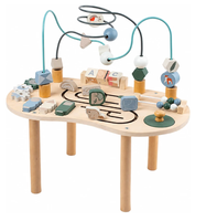 Table d'activités en bois pour tout-petits, table sensorielle Montessori 7-en-1, centre d'activités pour bébé