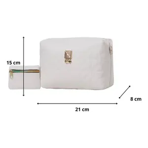 Bolso Bandolera Vintage para Mujer Francis Blanco, Asa Única, Cadena, Decoración de Diamantes, Forro de PU, Estilo Veraniego - Product Image 3