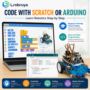 Esami Nazionali di Robotica Livello 3 e 4: <span class=keywords><strong>Auto</strong></span> Scratch per Programmazione Arduino con Tutorial e Programmi Inclusi LT-ZK0021 - Product Image 4