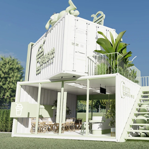 20Ft 40Ft Modular Prefab Portátil Móvil Desmontable Pizza Comestibles Café Comida Restaurante Tienda Contenedor Tienda para la venta - Product Image 6