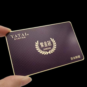 โรงงานผลิตโลหะ บัตรธุรกิจโลหะสีดำด้านแบบเปล่า - Product Image 2