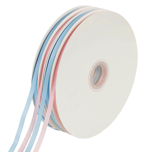 JH TONIFUL 3/8 pulgadas X 100yds cinta de satén naranja 100% poliéster grogrén fino rollo de cintas sólidas para envolver regalos invitación - Product Image 5