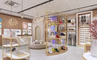 Magasin de détail, accessoires, sacs et chaussures, magasin, meubles, Boutique, vitrine, Design d'intérieur