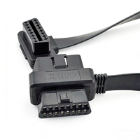 Kabel Ekstensi OBD II OBD2 16 Pin Splitter 1x Male dan 2x Female