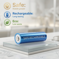 Piles rechargeables Ni-Zn AA écologiques 1,6 V 2500 mWh avec chargeur intelligent