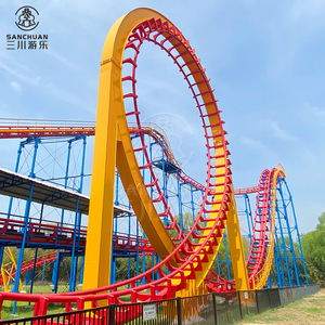 Yueton Rides, fabricant professionnel chinois de manèges attrayants et palpitants pour parcs d'attractions, montagnes russes à trois boucles - Product Image 2