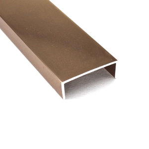 Profils d'extrusion en <span class=keywords><strong>laiton</strong></span>/aluminium en forme de U - Bordure de <span class=keywords><strong>carrelage</strong></span> imperméable, installation facile pour hôtel, appartement, bureau, sol - Product Image 6