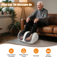 Masseur électrique pour les pieds avec chaleur, télécommande, rouleaux de pétrissage Shiatsu pour la relaxation des muscles des pieds et des jambes, soulagement de la douleur, utilisation à domicile