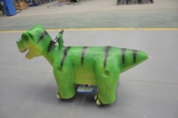 Modèle de scooter animatronique électrique personnalisé à monnayeur pour enfants, en forme de dinosaure, pour parcs d'attractions et centres commerciaux